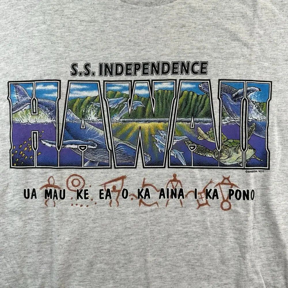 Vintage Single Stitch Anvil Tee SS Independence Hawaii NWT Size L - Picture 3 of 7